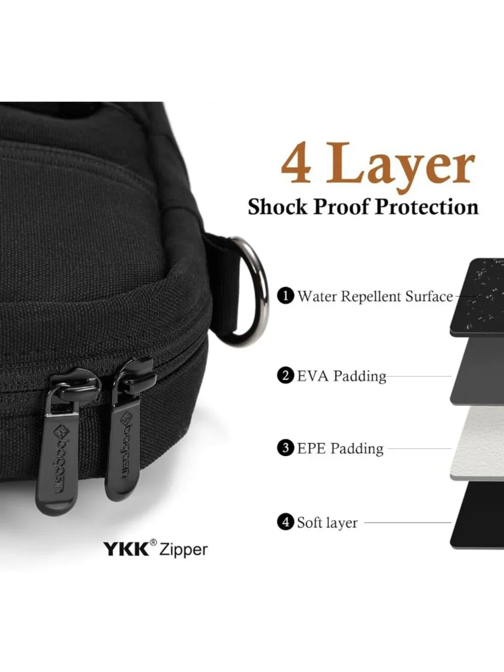 Stylish Water-Repellent Laptop Shoulder Bag for 15-16 Inch Computers